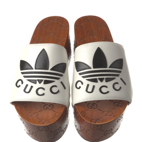 Gucci x Adidas Platform Slides - Picture 1 of 5